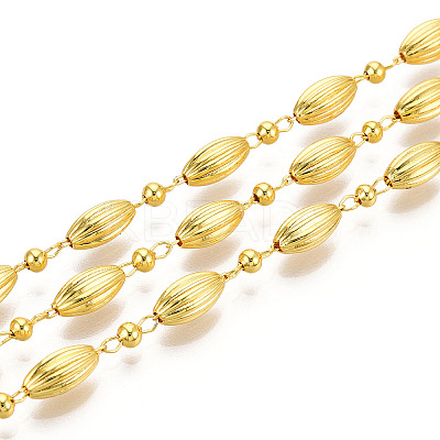 Brass Oval Link Chains CHC-T018-14G-1