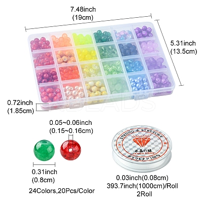 DIY Stretch Bracelet Making Kit DIY-FS0005-73-1