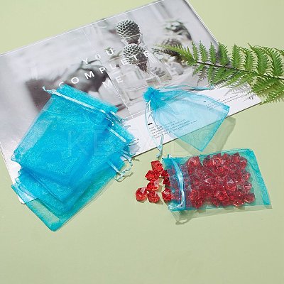 Organza Gift Bags with Drawstring X-OP-R016-10x15cm-17-1