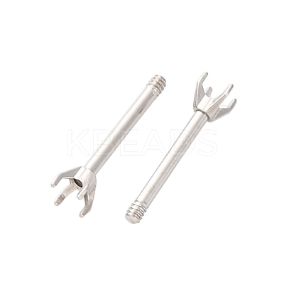 304 Stainless Steel Stud Earring Findings STAS-B091-02A-01P-1