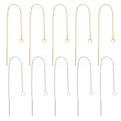 304 Stainless Steel Earring Findings STAS-UN0015-84P-1