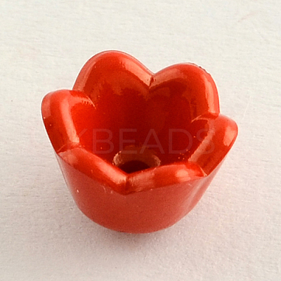 Opaque Acrylic Flower Bead Caps SACR-Q099-M45-1