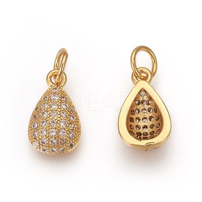 Brass Pendants KK-O120-03G-1