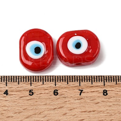 Handmade Evil Eye Lampwork Beads LAMP-G168-02-M-1