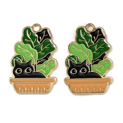 Alloy Enamel Pendants ENAM-CJC0006-83B-1