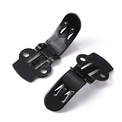 Iron Flat Blank Shoe Clips IFIN-WH0072-01B-EB-1