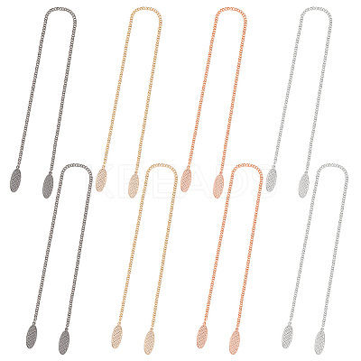 8Pcs 4 Style Alloy Napkin Clip AJEW-OC0004-44-1