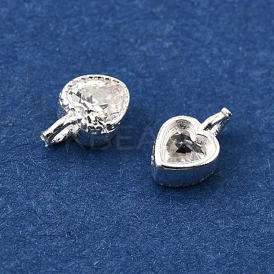 925 Sterling Silver Pave Clear Cubic Zirconia Charms STER-D306-04S-02-1