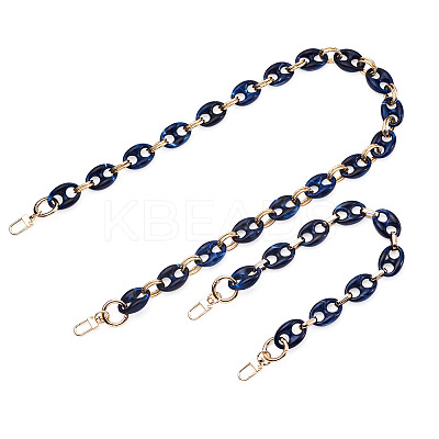 2Pcs 2 Style Resin Bag Handles DIY-GN0001-02B-1