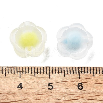 Frosted Transparent Acrylic Beads OACR-A032-16-1