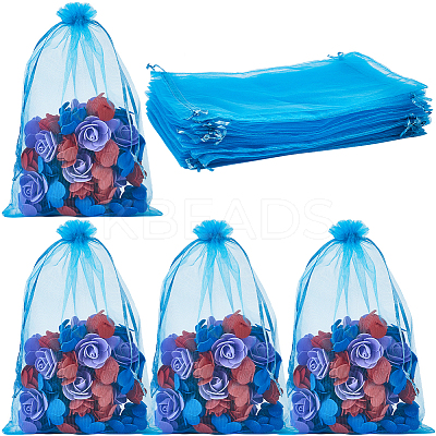 30pcs Large Organza Pouches Portable Shoes Bag Travel Storage Drawstring Bags OP-SP0001-03A-05-1