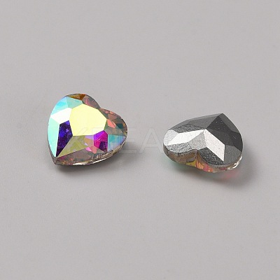 Glass Rhinestone Cabochons RGLA-WH0005-08A-1
