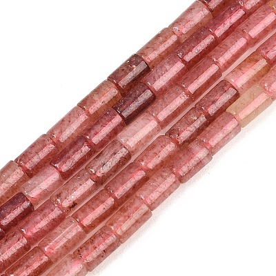 Natural Strawberry Quartz Beads Strands G-F832-B06-01A-1