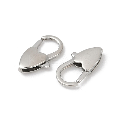 316 Stainless Steel Lobster Claw Clasps STAS-S180-01P-1