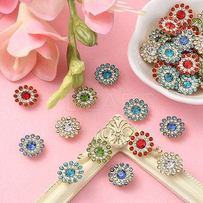 50Pcs 5 Colors Sew on Rhinestone RGLA-YW0002-03-1