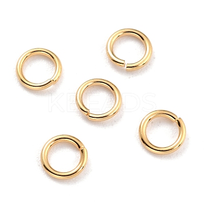 Rack Plating Brass Open Jump Rings KK-O139-18T-G-1