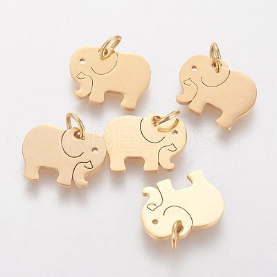 304 Stainless Steel Pendants STAS-Q201-T463G-1