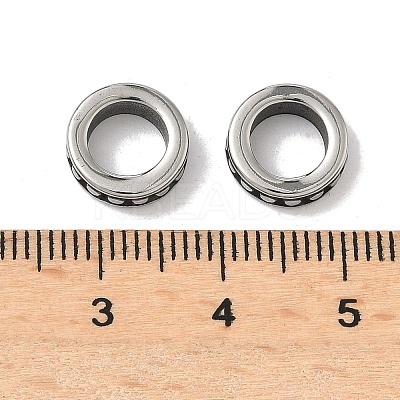 Retro 316 Surgical Stainless Steel Spacer Beads STAS-L307-14AS-1