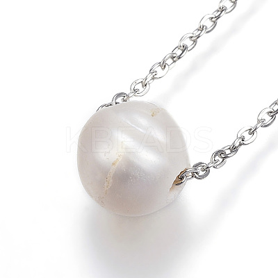 304 Stainless Steel Pendant Necklaces LS-NJEW-H430-06P-1