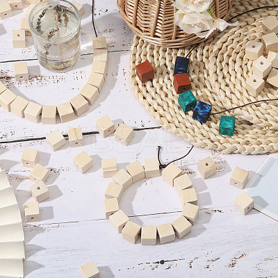 200Pcs Unfinished Wood Beads WOOD-CA0001-80-1