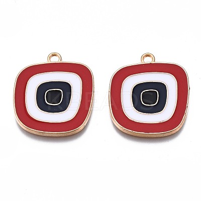 Alloy Enamel Pendants ENAM-N054-61C-RS-1