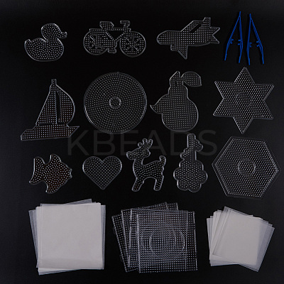 ABC Plastic Pegboards used for 5x5mm DIY Fuse Beads DIY-X0293-99-1
