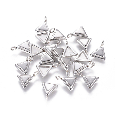 Non-Tarnish 304 Stainless Steel Pendant Cabochon Settings STAS-F222-023-1
