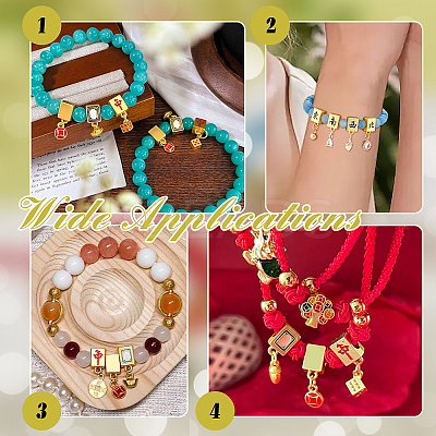 20Pcs 5 Styles Alloy Beads FIND-NB0006-65-1