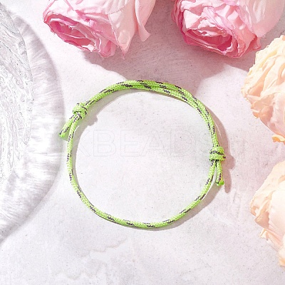 Adjustable Polyester & Spandex Cord Bracelets for Men Women BJEW-JB12092-03-1