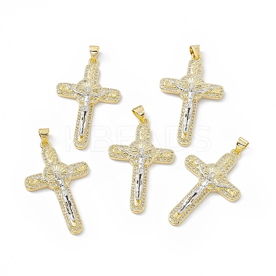 Rack Plating Eco-friendly Brass Pendants KK-B065-09P-1