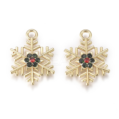 Golden Plated Alloy Pendants PALLOY-L228-011G-1