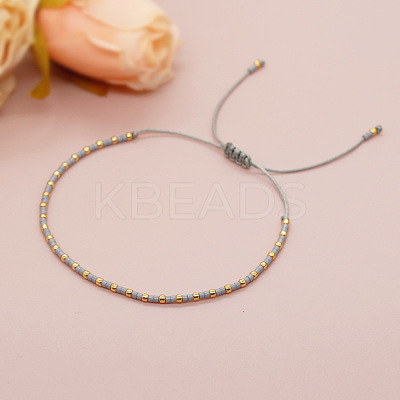 Glass Seed Beads Braided Bead Bracelets MT5795-9-1