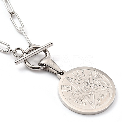 Non-Tarnish 304 Stainless Steel Pendant Necklaces NJEW-JN02951-1