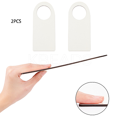 Unfinished Natural Wood Door Knob Hangers DIY-CN0001-16-1