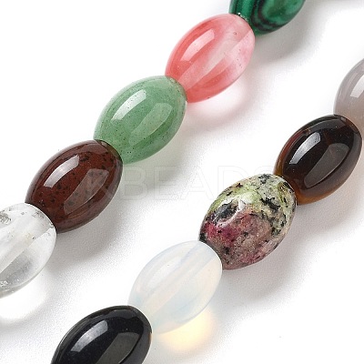 Natural & Synthesis Mixed Gemstone Beads Strands G-B106-B28-01-1