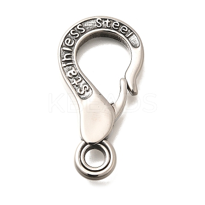 304 Stainless Steel Lobster Claw Clasps STAS-R140-13P-1