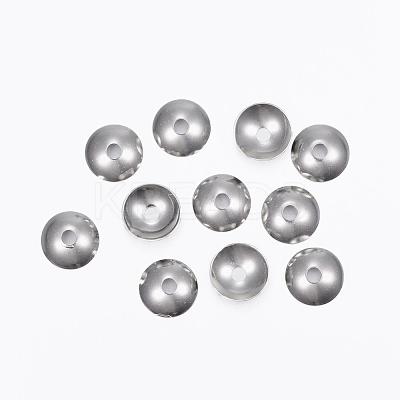 Tarnish Resistant 201 Stainless Steel Bead Caps STAS-H376-123-1