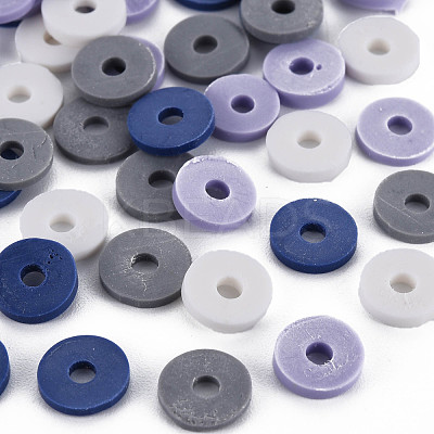Handmade Polymer Clay Beads Strands CLAY-R089-8mm-T010-1