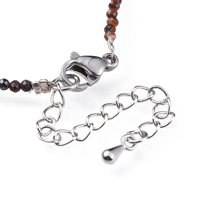 Natural Tiger Eye Bead Bracelets BJEW-JB04555-08-1