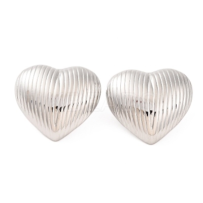 Tarnish Resistant 304 Stainless Steel Stud Earrings EJEW-G395-17P-1