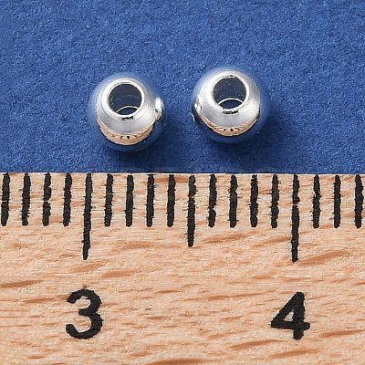 Rack Plating Brass Spacer Beads KKB-I709-03D-S-1