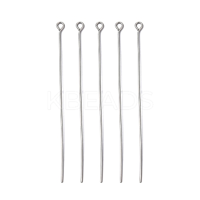Tarnish Resistant 304 Stainless Steel Eye Pin X-STAS-R045-65mm-1