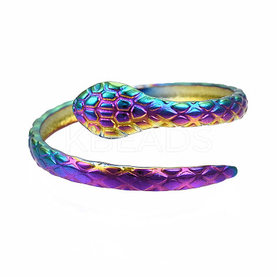 Snake Wrap Cuff Rings RJEW-N038-032-1