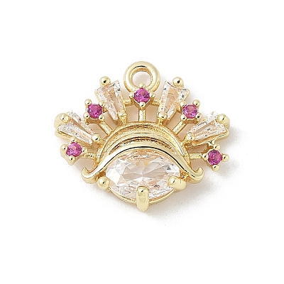 Brass Micro Pave Cubic Zirconia Pendants LS-KK-M326-16G-1