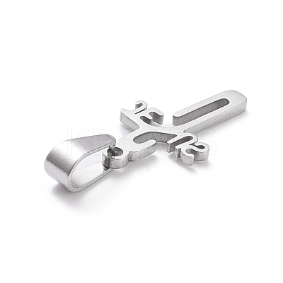 Non-Tarnish 304 Stainless Steel Pendants STAS-L216-34P-1