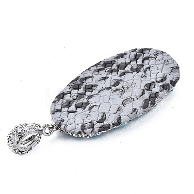 Polymer Clay Rhinestone Pendants RB-S056-15A-P-1