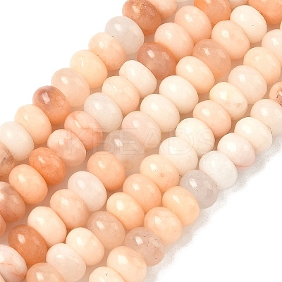 Natural Pink Aventurine Bead Strands G-R408-5x8-08-1