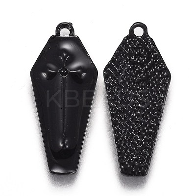 Halloween Theme Alloy Enamel Pendants ENAM-J649-14B-01-1