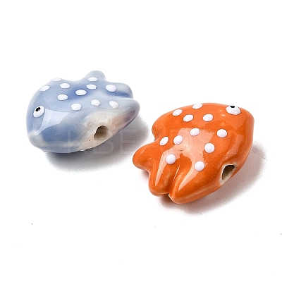 Handmade Porcelain Beads PORC-K010-06-1