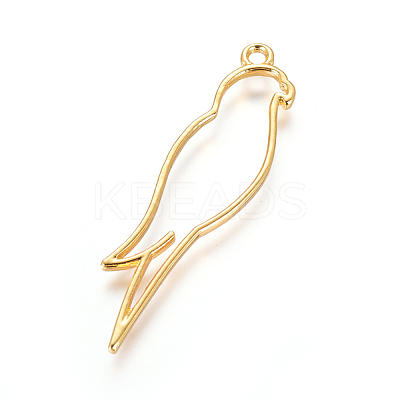 Zinc Alloy Open Back Bezel Pendants X-PALLOY-E564-01G-1